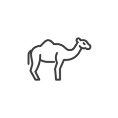 Camel animal line icon