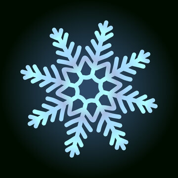 recommend clip art: beautiful snowflake for winter design, symbol of new year and christmas holidays