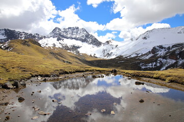 View of Vinicunca Rainbow Mountain, Peru