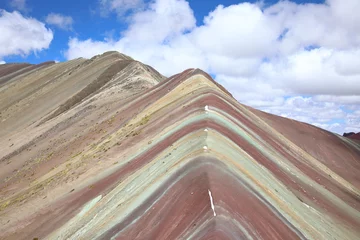 Foto op Plexiglas Vinicunca View of Vinicunca Rainbow Mountain, Peru
