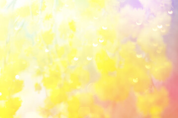 Blurred background with different shades of green light yellow pastel with highlights
