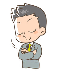 うんうんと頷く男の人