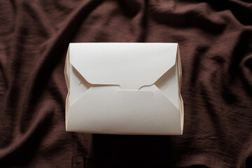 white gift box on velvet