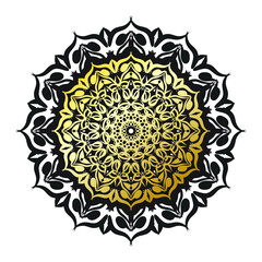 Vector round abstract circle. Luxury Mandala style.