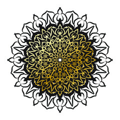 Vector round abstract circle. Luxury Mandala style.