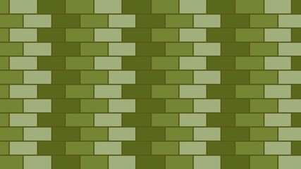レンガテクスチャ　ランニングボンド② グリーン