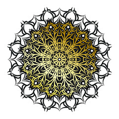 Vector round abstract circle. Luxury Mandala style.