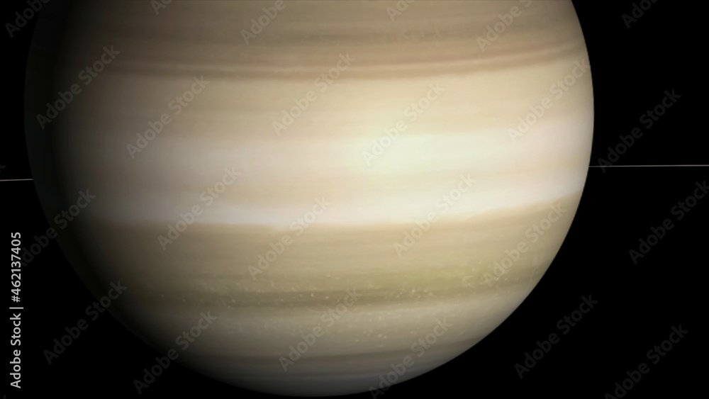 Wall mural concept 8-p1 view of the realistic planet saturn from space. high detailed 3d rendering.