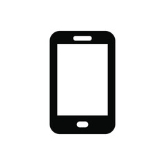 Mobile phone icon vector graphic