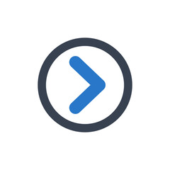 Next button icon vector graphic