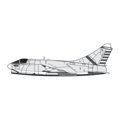 plane vector illustration isolated on a white background in EPS10