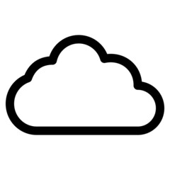 雲のラインアイコン