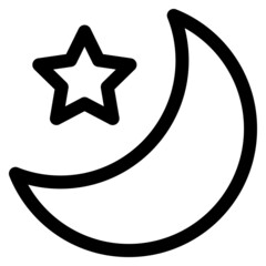 星と月　ラインアイコン