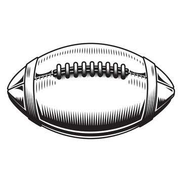 American Football design on white background. Football Line art logos or icons. vector illustration.