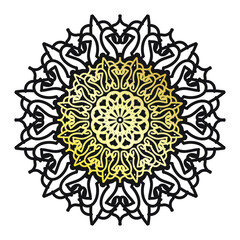Vector round abstract circle. Luxury Mandala style.