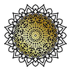 Vector round abstract circle. Luxury Mandala style.