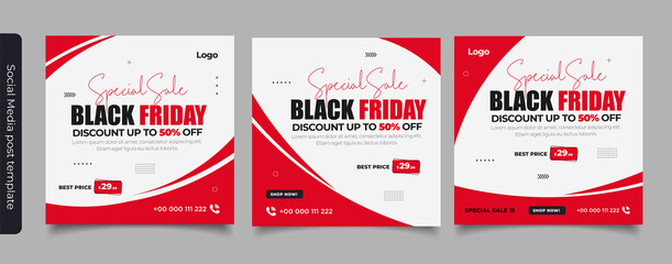 Black Friday Sale Post template Banner Design