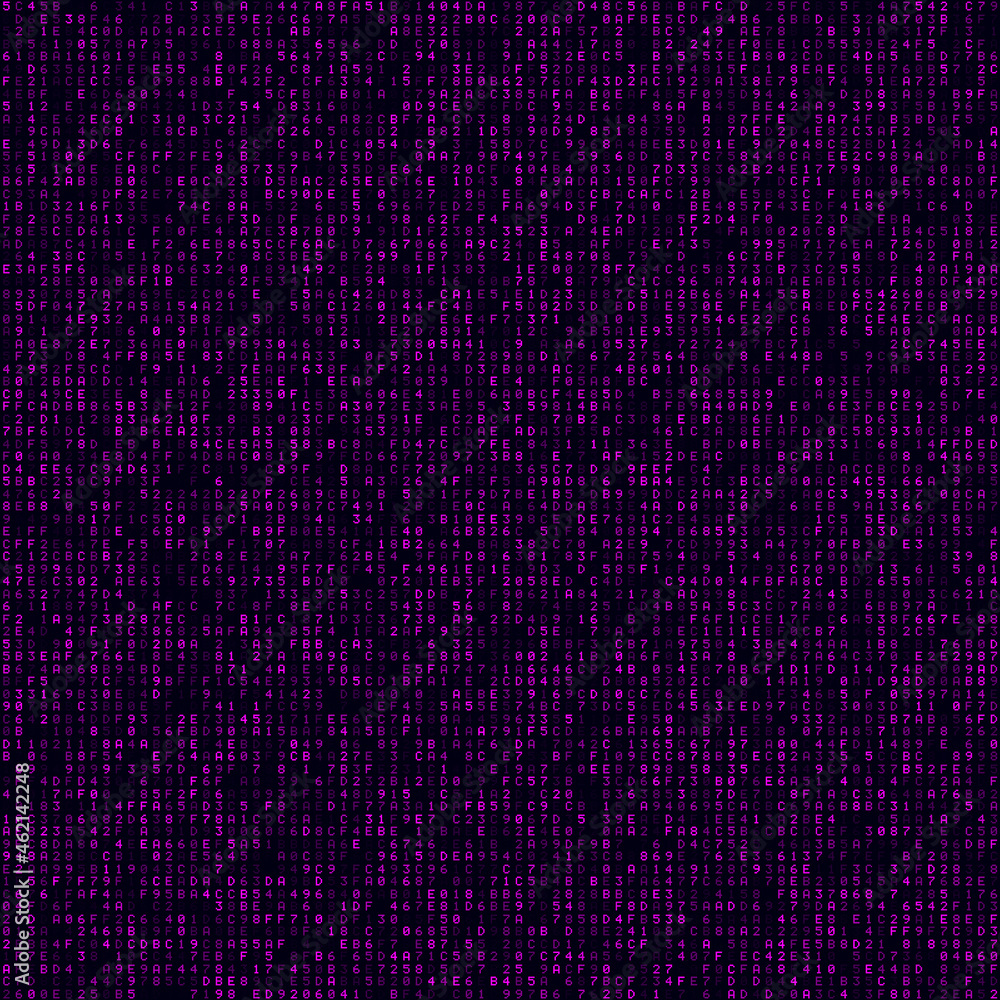 Poster digital cover. magenta filled hexademical background. big sized seamless pattern. authentic vector i