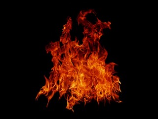 Flame Flame Texture For Strange Shape Fire Background Flame meat that is burned from the stove or...
