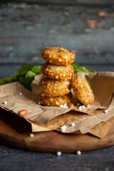 Sabudana vada or Fried Sago, Indian dish for fast and festive season