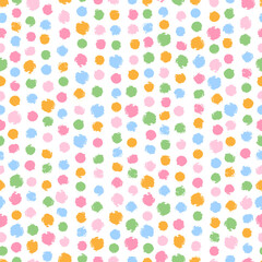 Polka dots seamless pattern for nursery prints, scrapbooking, stationary, wallpaper, textile, wrapping paper, etc. 