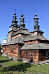 Fototapeta na wymiar Cerkiew prawosławna Świętych Kosmy i Damiana w Bartnem 
