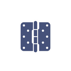 door hinge on white, vector icon
