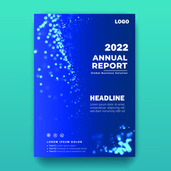 Corporate Annual Report cover page design Template