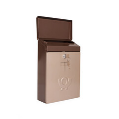 Old German Mail Box on white background