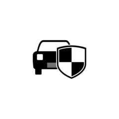 Obraz premium Car shield sign icon isolated on white background