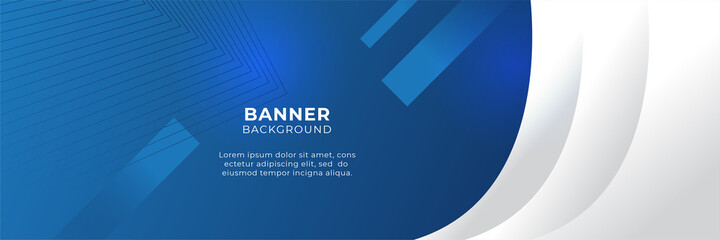 Modern abstract gradient dark navy blue technology banner background