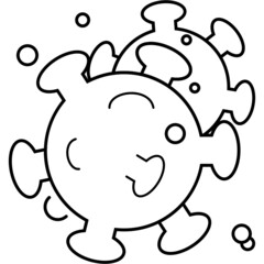 covid-19 virus form icon