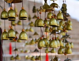 Obraz premium Wind chimes sold in souvenir shops
