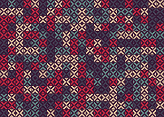 Abstract Geometric Pattern generative computational art illustration