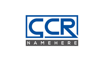 CCR creative three letters logo	