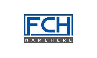 FCH creative three letters logo