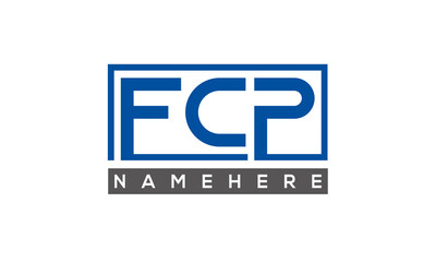 FCP creative three letters logo