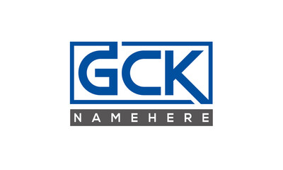 GCK creative three letters logo