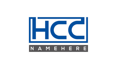 HCC creative three letters logo