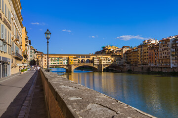 Fototapeta premium Bridge Ponte Vecchio in Florence - Italy