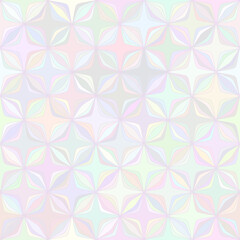 Fototapeta premium Abstract vector background Geometric flower Seamless pattern Pastel colors