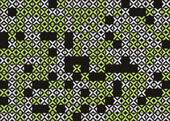 Abstract Geometric Pattern generative computational art illustration