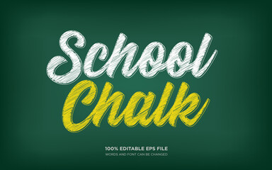 Chalk scribble editable text style effect 