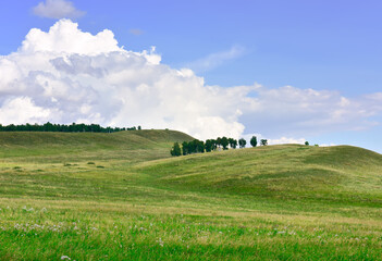 The green hills of Khakassia