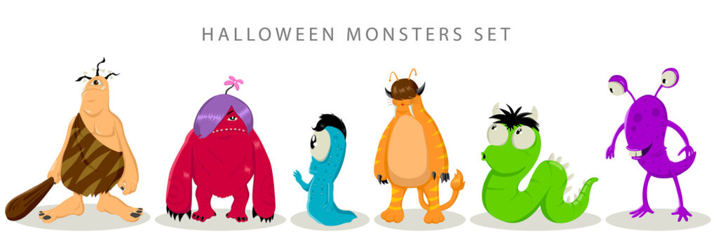 Halloween Monsters Set