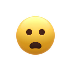 Frowning Smiley Face with Open Mouth