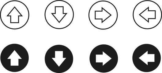 arrow sign with around circle