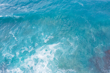 Aerial view of the ocean surface