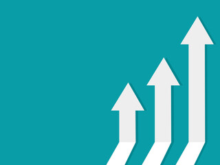 business arrow target direction concept to success. Finance growth vector