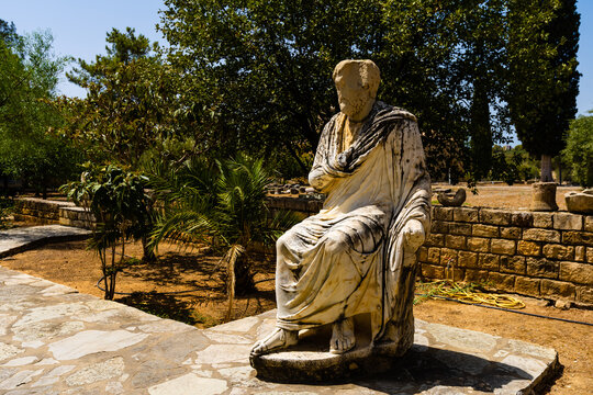 Ruins of the Temple of Apollo at Gortys, Crete